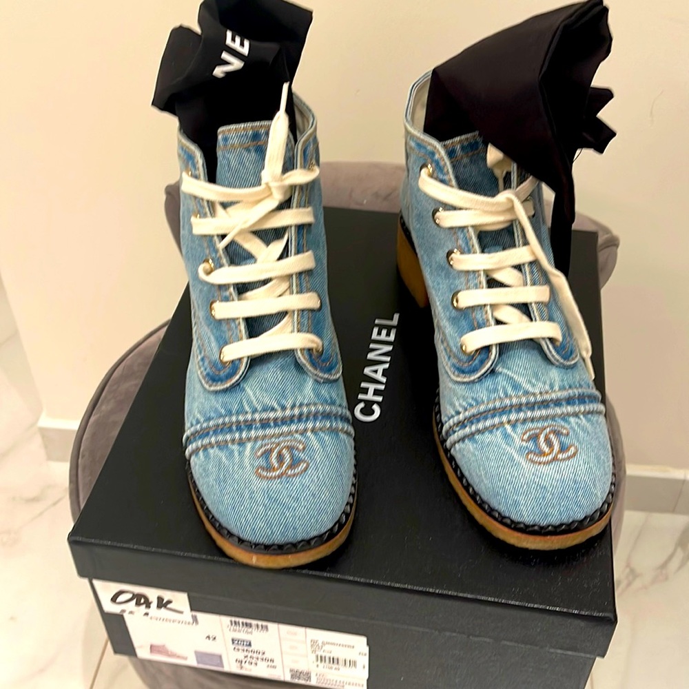 Chanel Cloth Ankle Boot